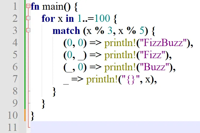 FizzBuzz written in rust in the Times New Roman font